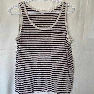 Levi’s stripped tank top.